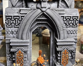 Dwarven gate with LED