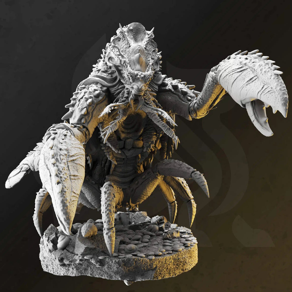 Ardolinth – Hardshell Abomination by DM Stash; supplied unpainted in gray resin