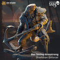 Baz “Smiley” Armstrong – Sharkman Enforcer by DM Stash; supplied unpainted in gray resin