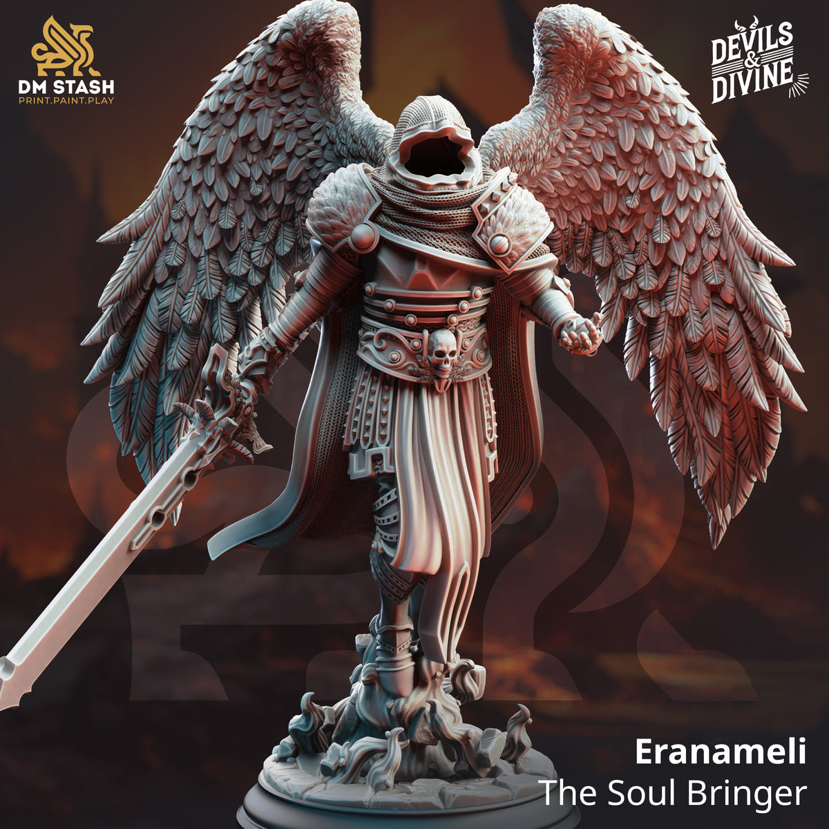 Eranameli - The Soul Bringer by DM Stash; supplied unpainted in gray resin