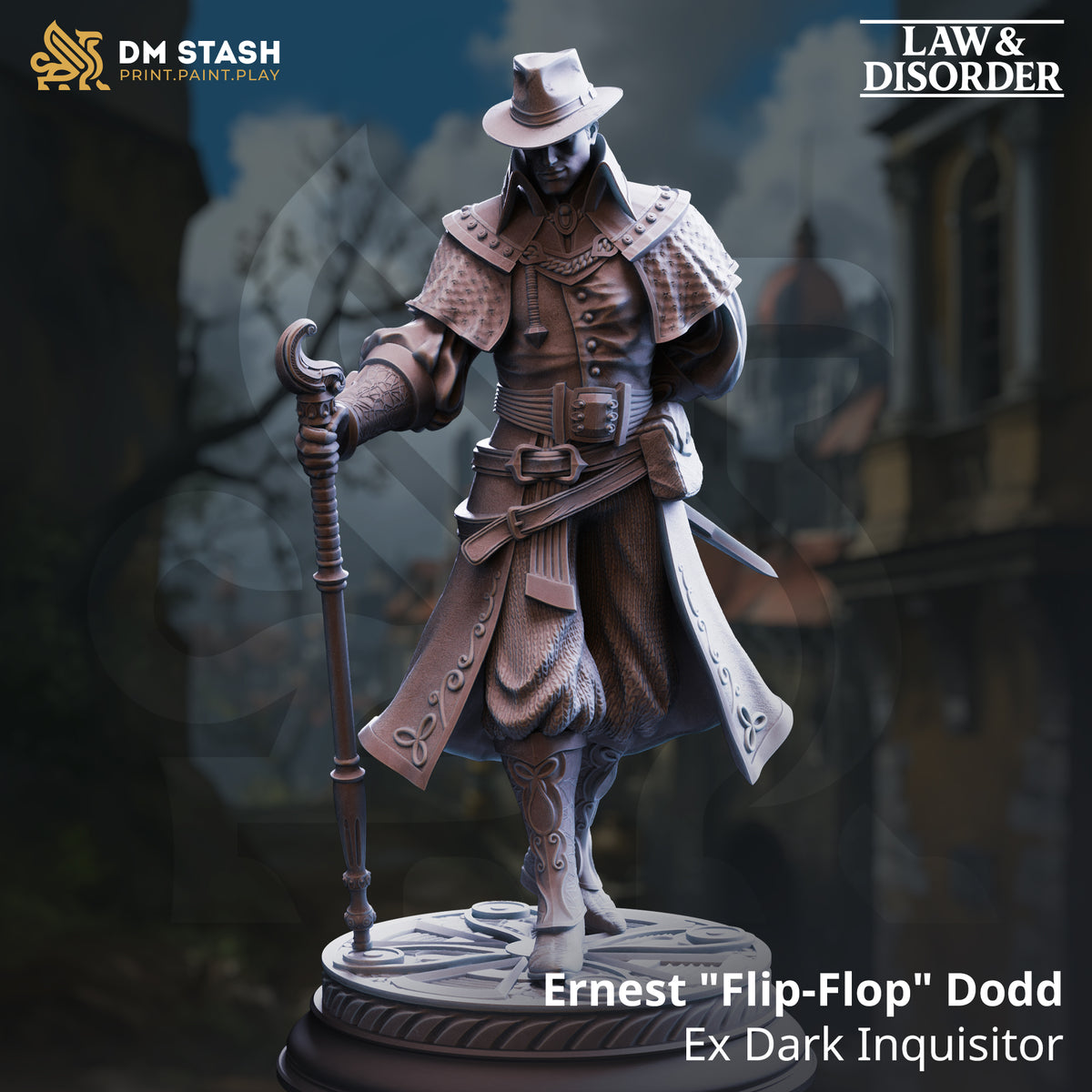 Ernest Flip-Flop Dodd - Ex Dark Inquisitor by DM Stash; supplied unpainted in gray resin