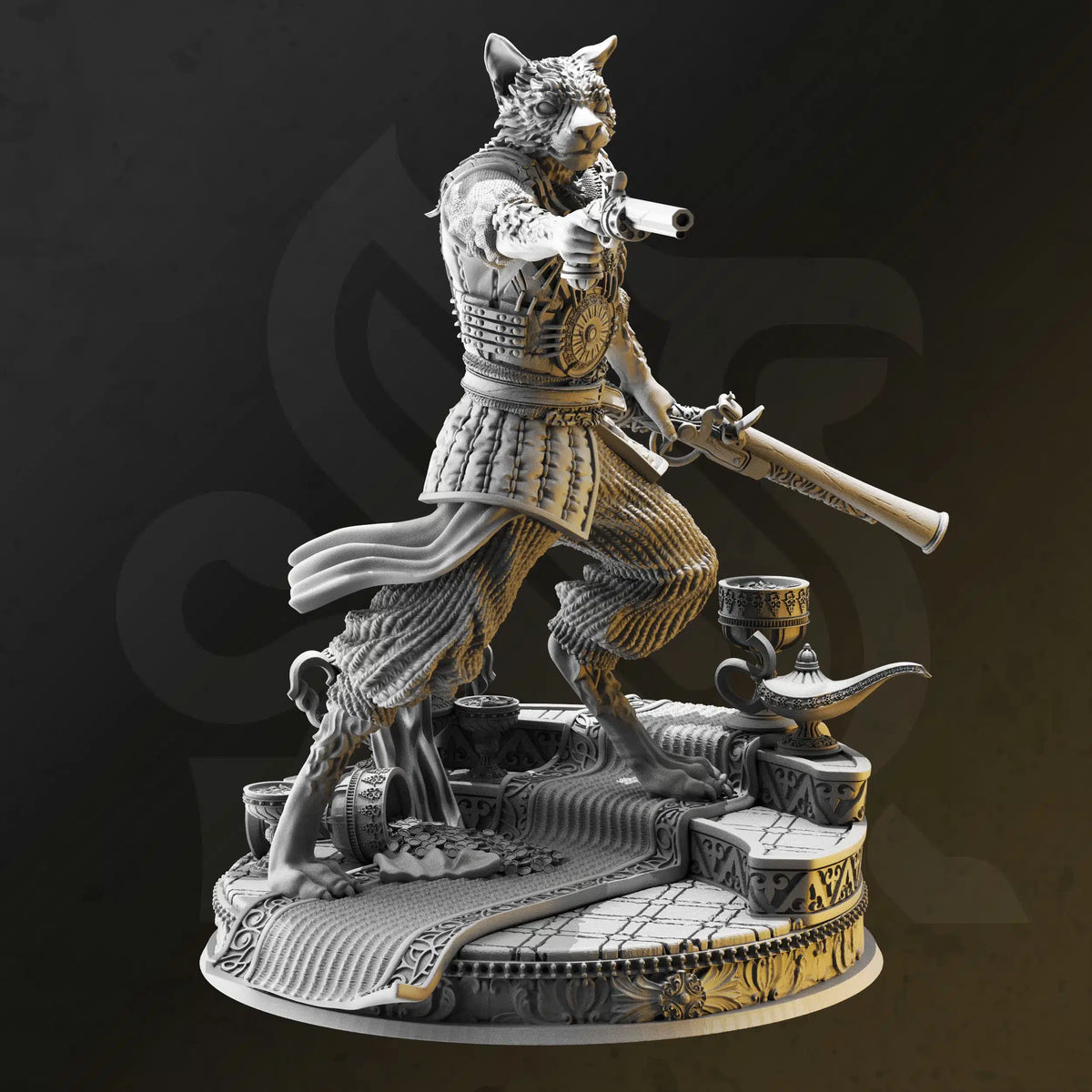 Kara’Ta – Sultan’s Bodyguard by DM Stash; supplied unpainted in gray resin