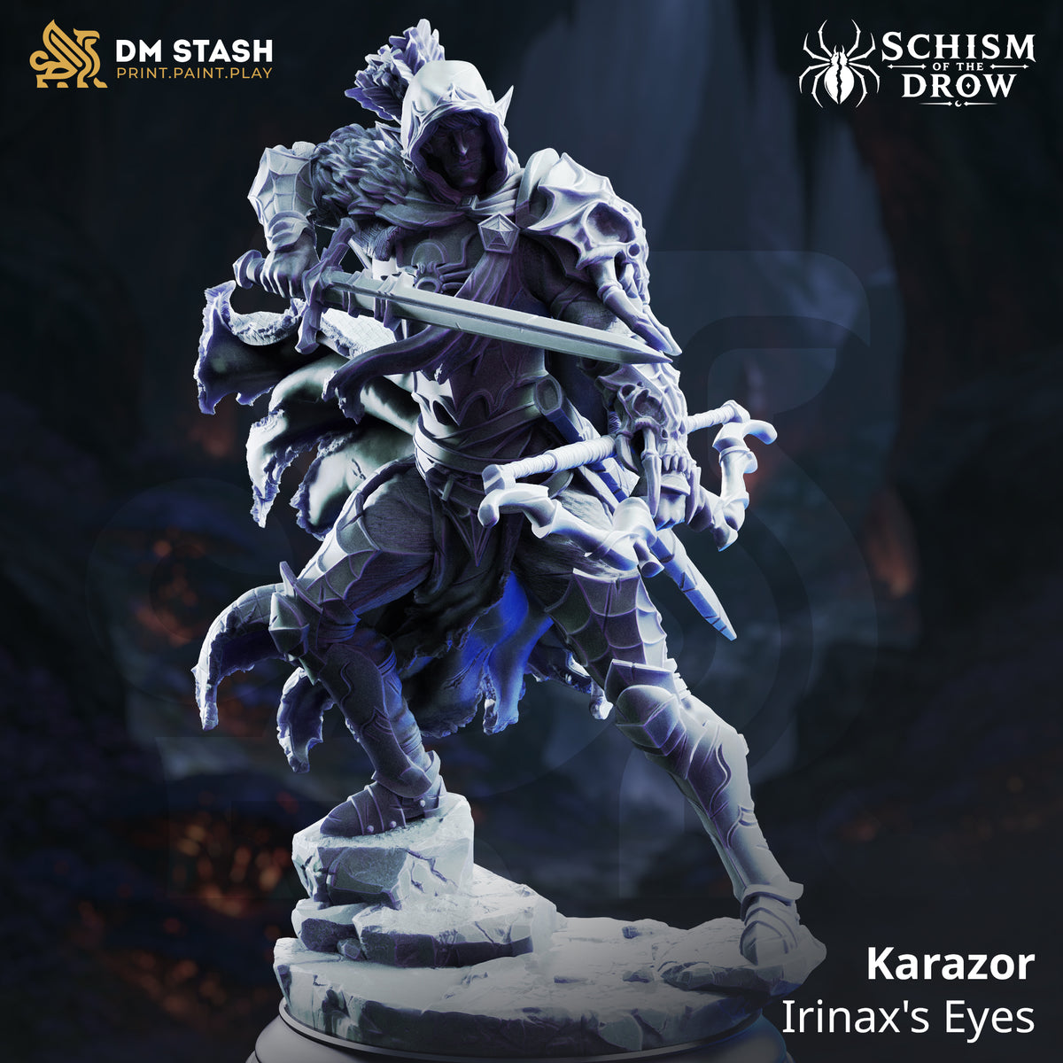 Karazor - Irinax’s Eyes by DM Stash; supplied unpainted in gray resin