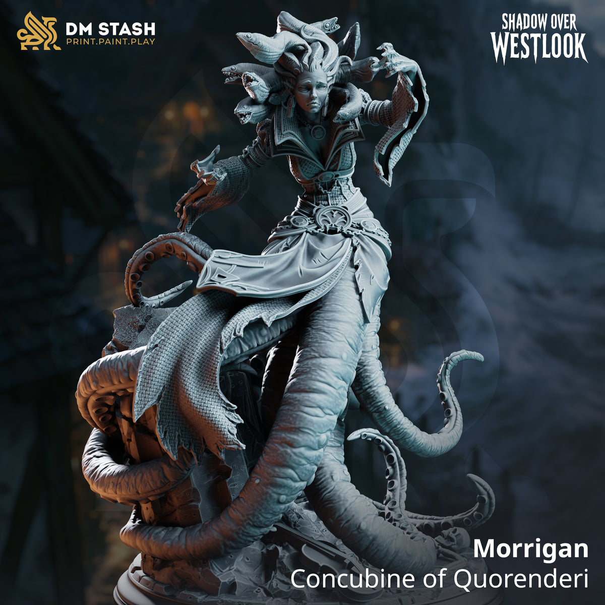 Morrigan - Concubine of Quorenderi by DM Stash; supplied unpainted in gray resin