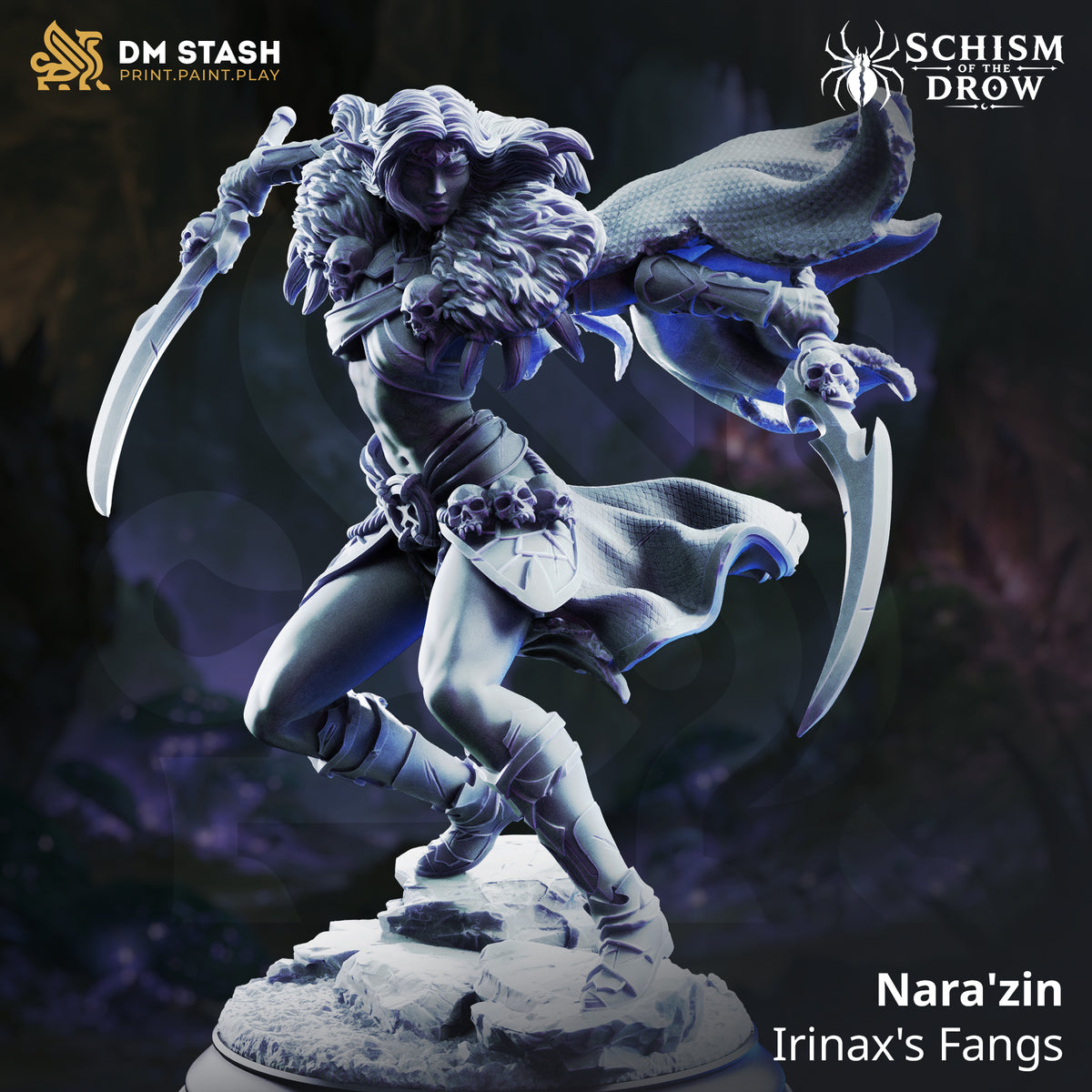 Nara’zin - Irinax’s Fangs by DM Stash; supplied unpainted in gray resin