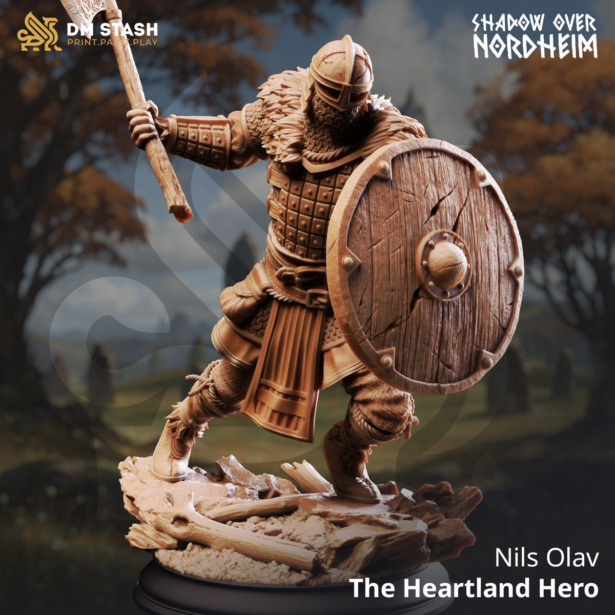 Nils Olav - The Heartland Hero by DM Stash; supplied unpainted in gray resin