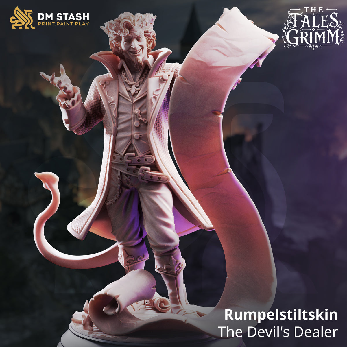 Rumpelstiltskin - The Devil’s Dealer by DM Stash; supplied unpainted in gray resin