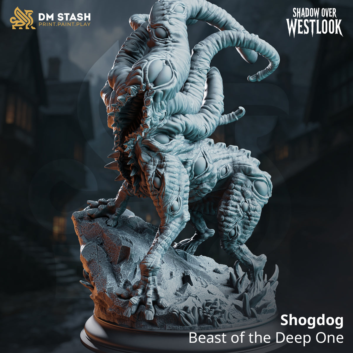 Shogdog - Beast of the Deep One by DM Stash; supplied unpainted in gray resin