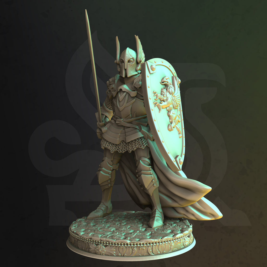 Silus – Sergeant of the Golden Griffins by DM Stash; supplied unpainted in gray resin