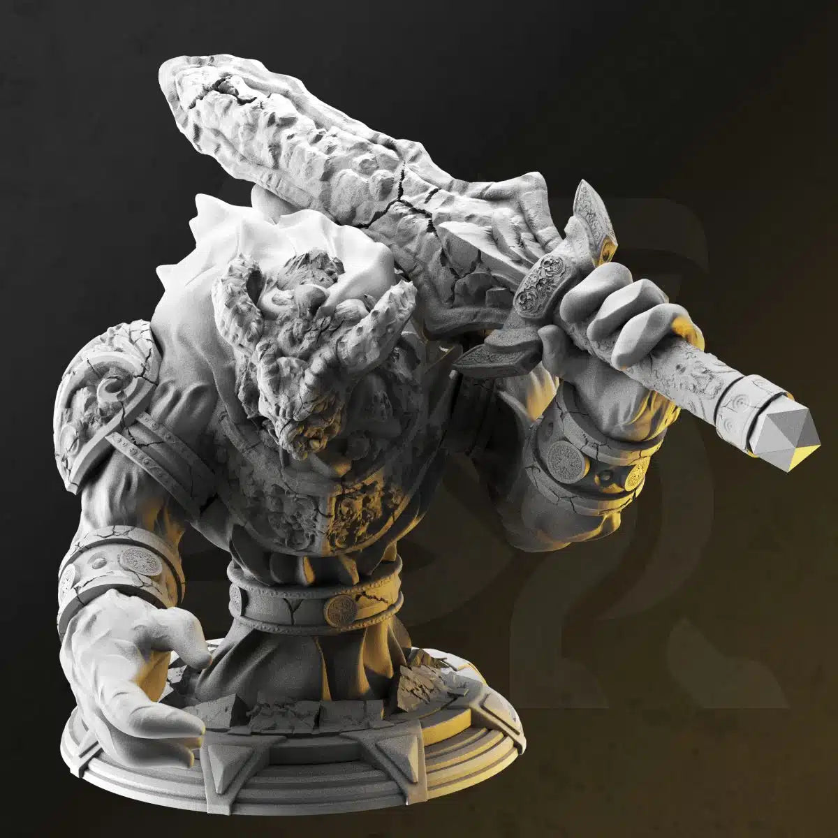 Sorngaar – The Cindering by DM Stash; supplied unpainted in gray resin