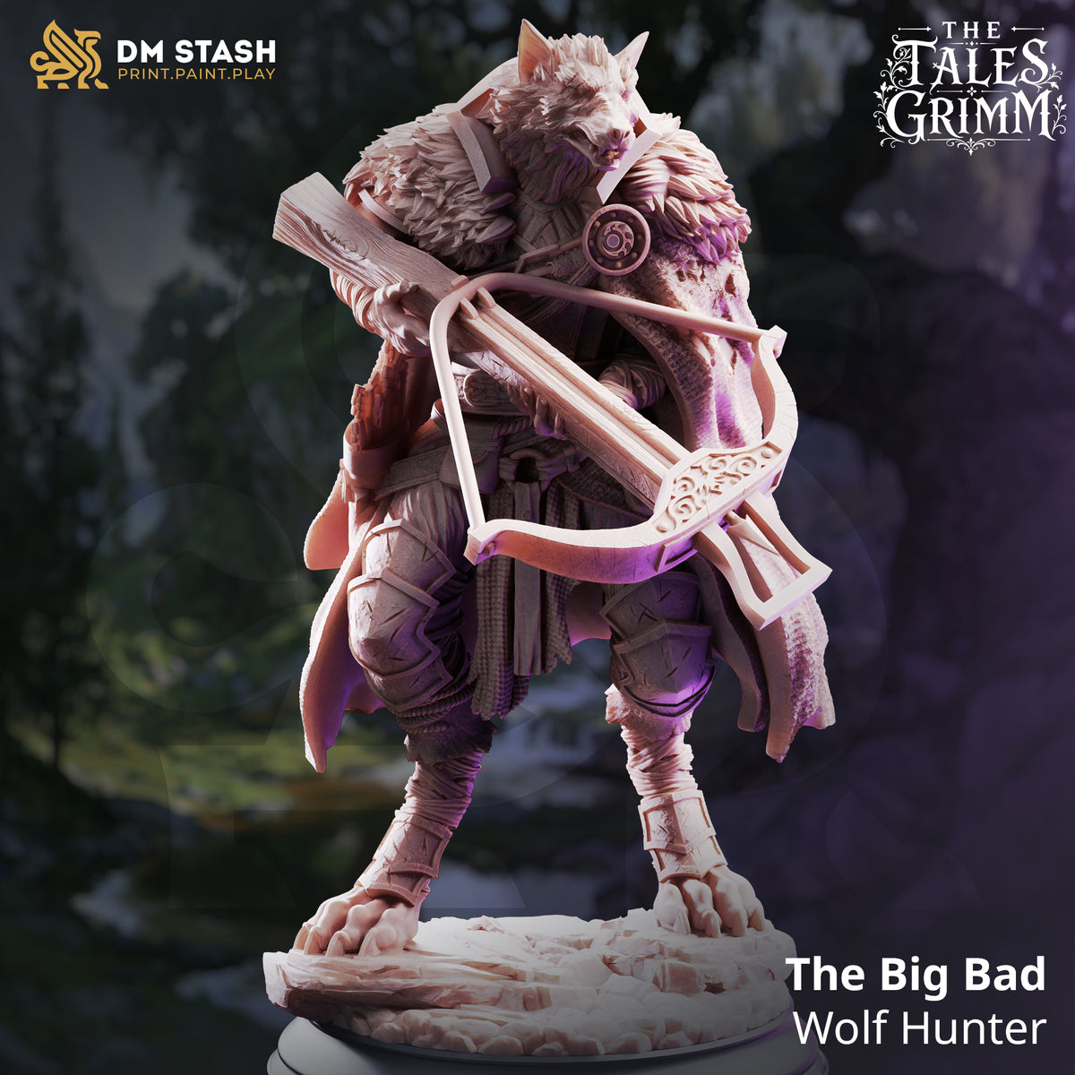 The Big Bad - Wolf Hunter by DM Stash; supplied unpainted in gray resin