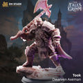Took - Dwarven Axeman by DM Stash; supplied unpainted in gray resin