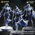 Vessels of Irinax - Elite Drow Soldiers by DM Stash; supplied unpainted in gray resin