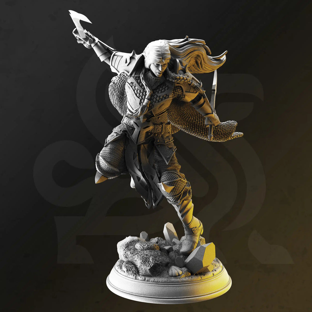 Xandir Nvata – Ranger of Swamps by DM Stash; supplied unpainted in gray resin