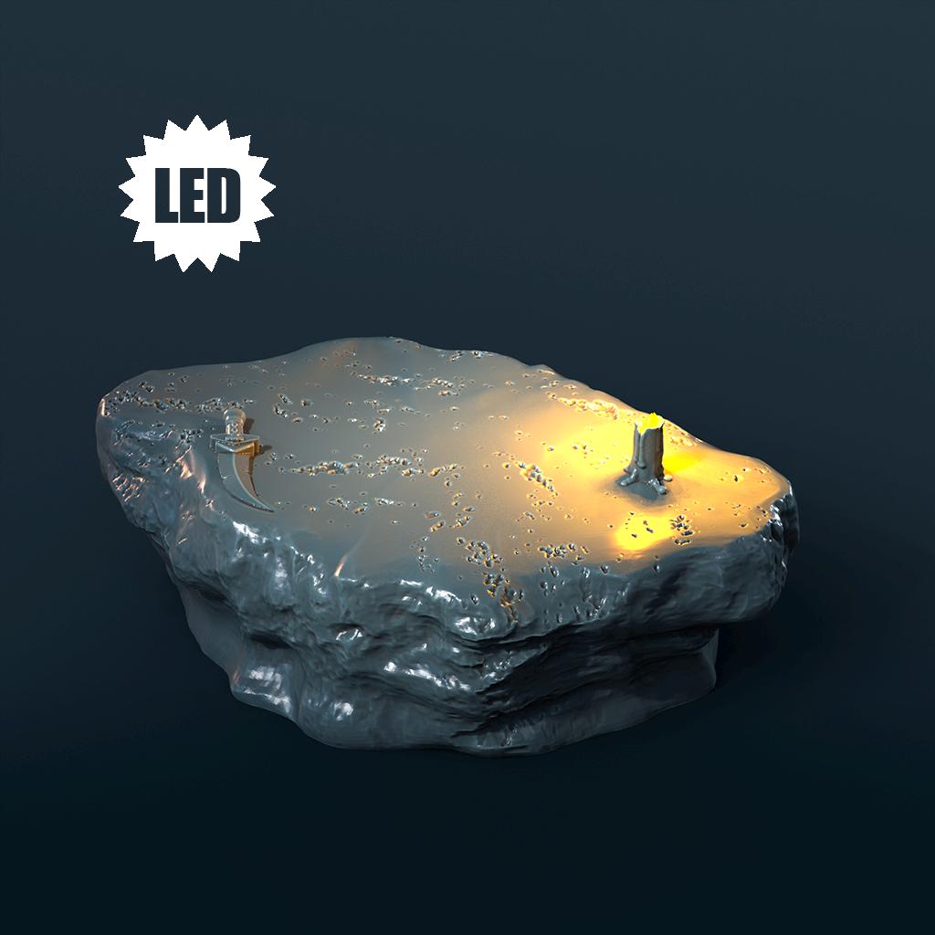 Runestone of Radiance | LED Fantasy Miniatures for DnD & Daggerheart (UNPAINTED)