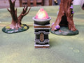 Dwarven LED Brazier Column: D&D Terrain Prop (UNPAINTED)