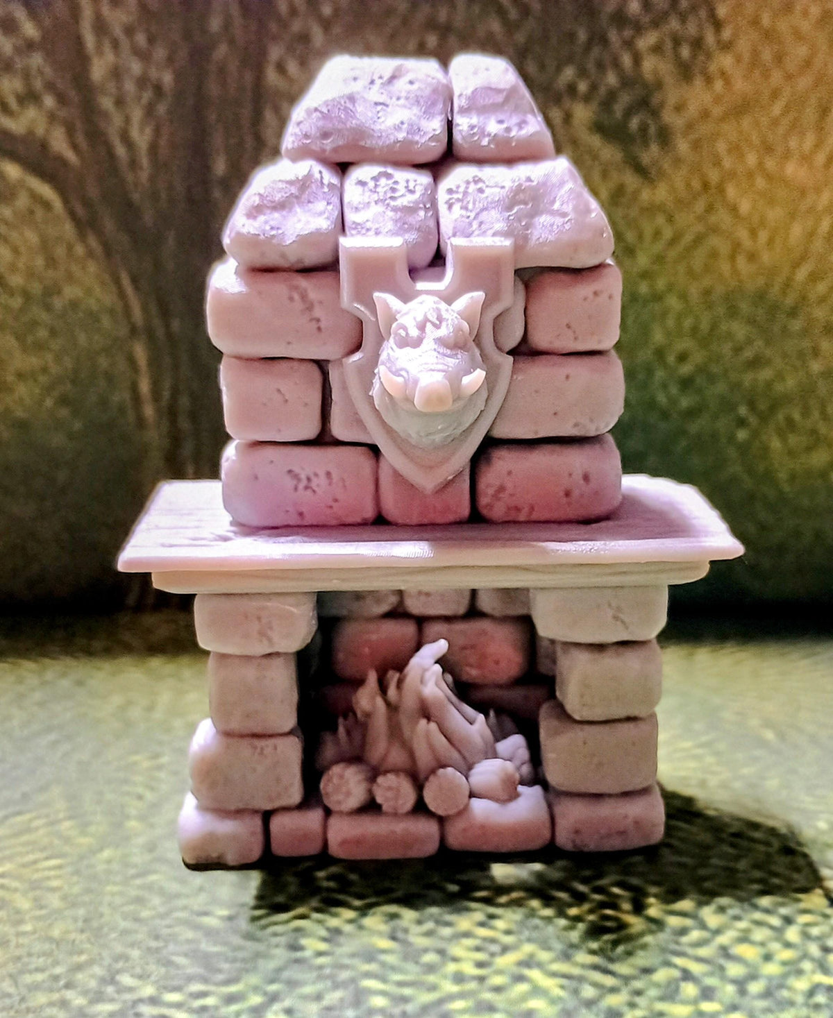 Fireplace  LED Fantasy Terrain | 3D Printed Scatter | Tabletop RPG DnD Daggerheart (UNPAINTED)