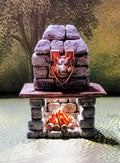 Fireplace  LED Fantasy Terrain | 3D Printed Scatter | Tabletop RPG DnD Daggerheart (UNPAINTED)