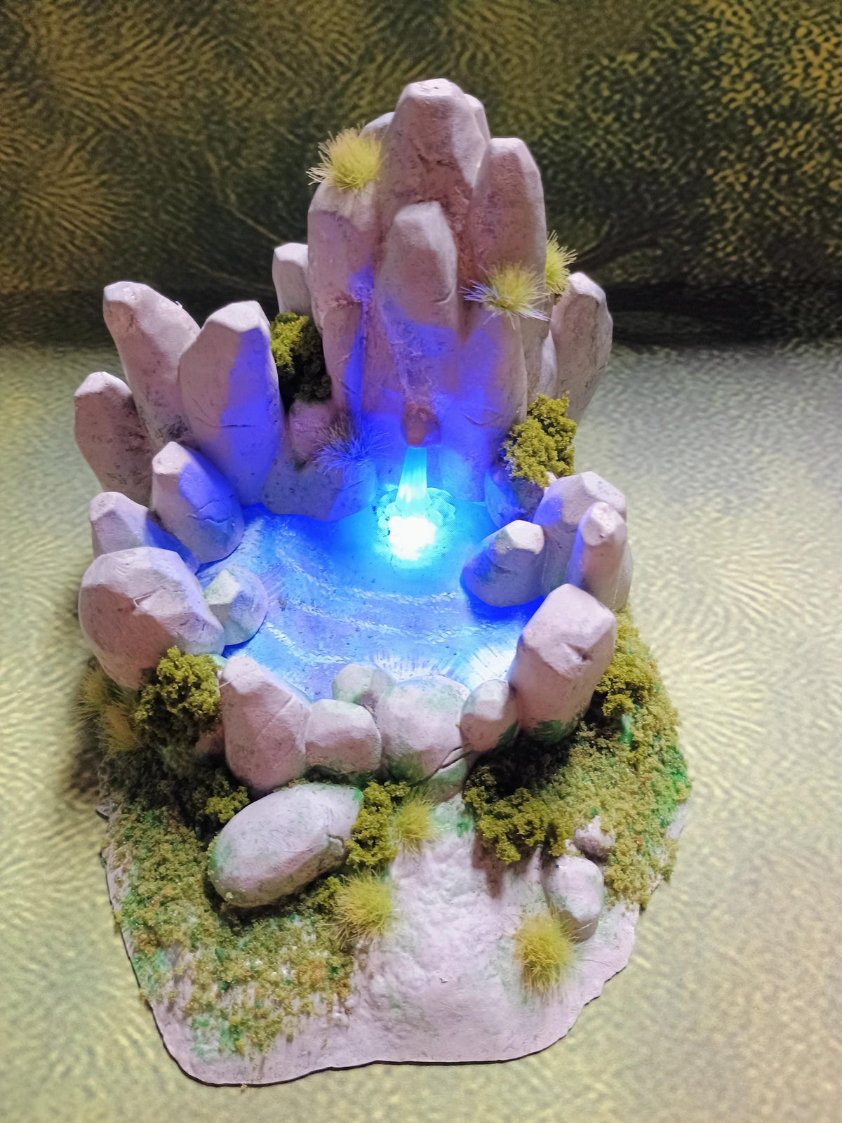 Natural Fountain with LED – Fantasy | 3D Printed Scatter | Tabletop RPG D&D | Daggerheart (UNPAINTED)