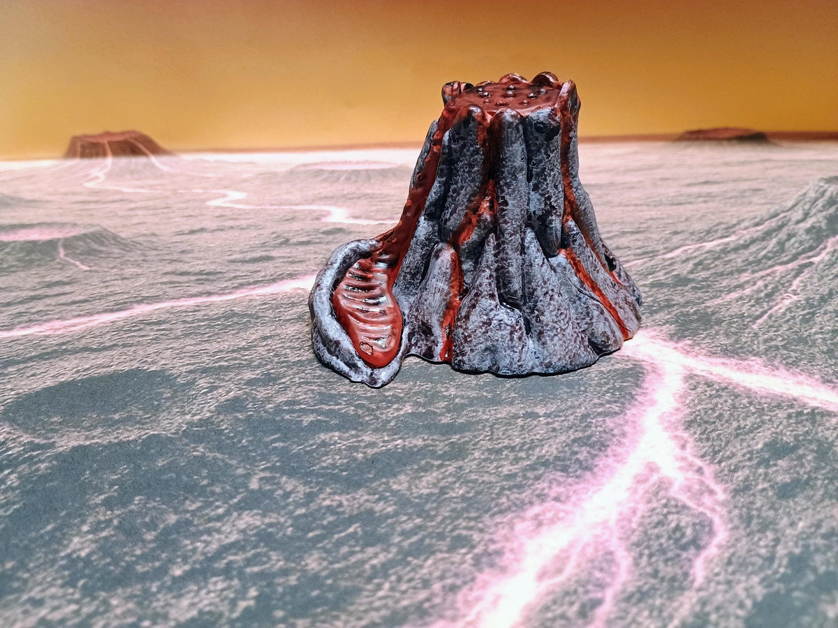 3D Printed Lava Pools with LED – D&D RPG Terrain (Unpainted)