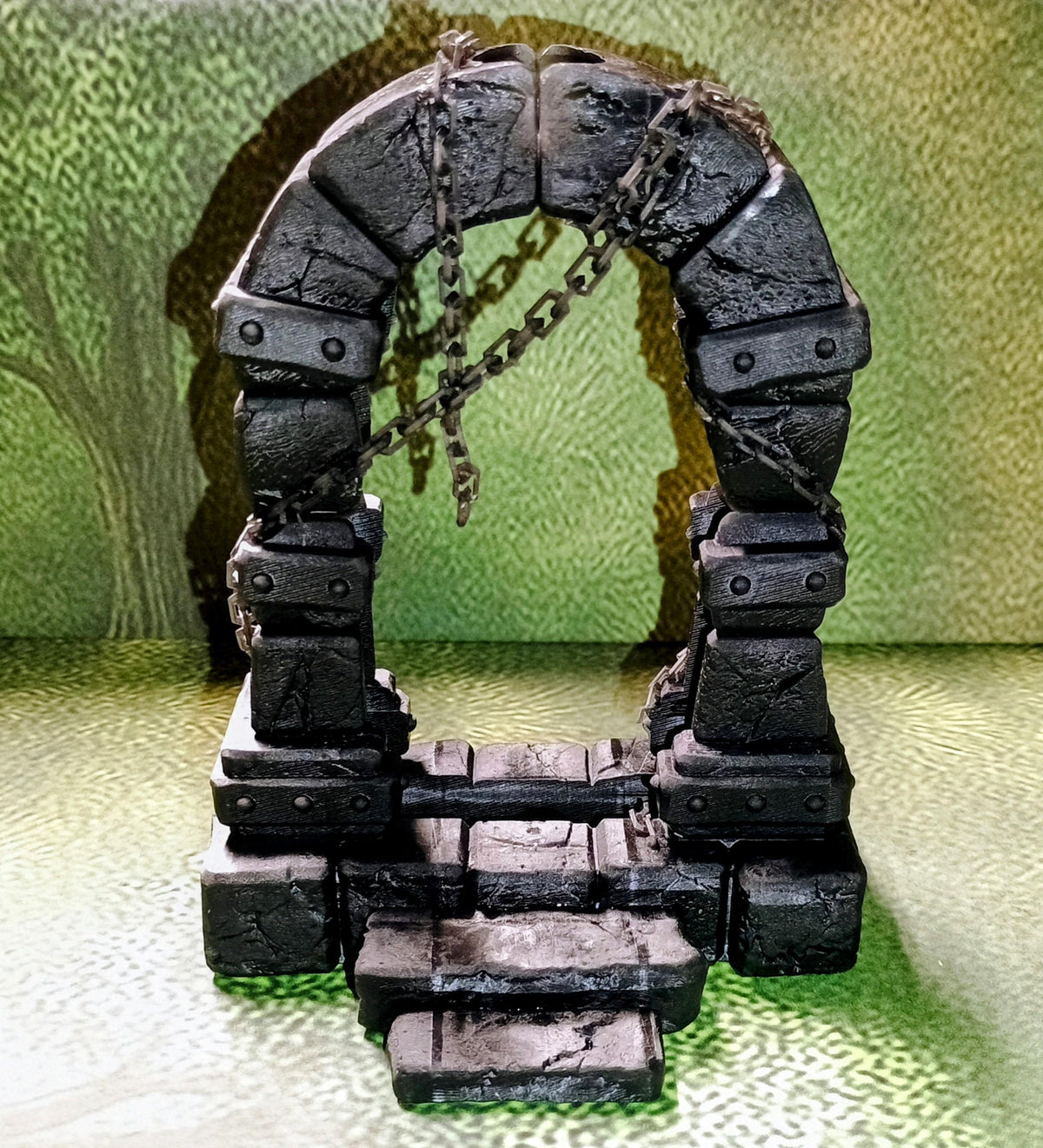 Magic Portal with LEDS – Fantasy | 3D Printed Scatter | Tabletop RPG D&D | Daggerheart (UNPAINTED)