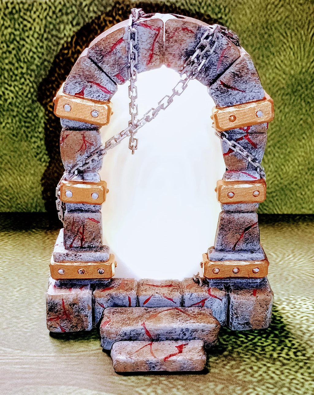 Magic Portal with LEDS – Fantasy | 3D Printed Scatter | Tabletop RPG D&D | Daggerheart (UNPAINTED)