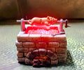 3D Printed LED Fire Pit Grill – Unpainted RPG Scenery