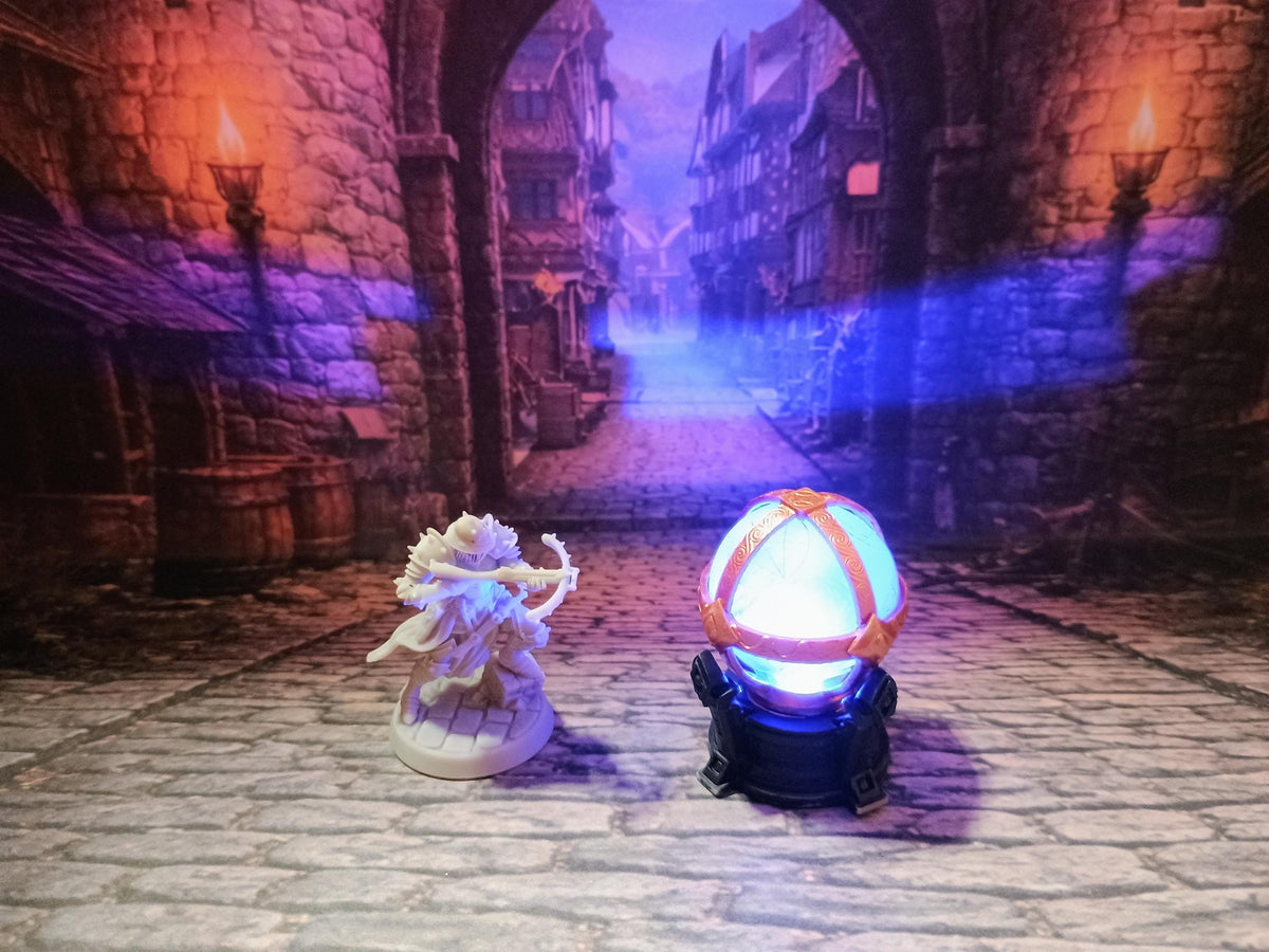 Arcane Sphere LED Fantasy Terrain | 3D Printed Scatter | Tabletop RPG DnD Daggerheart (UNPAINTED)