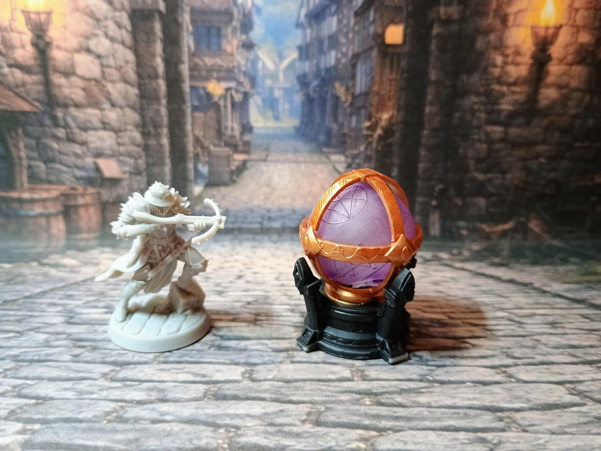 Arcane Sphere LED Fantasy Terrain | 3D Printed Scatter | Tabletop RPG DnD Daggerheart (UNPAINTED)