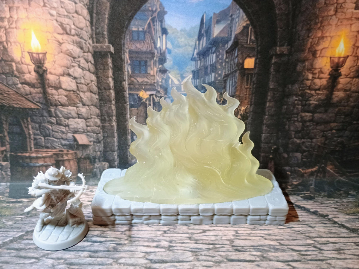 Firewall LED Fantasy Terrain | 3D Printed Scatter | Tabletop RPG DnD Daggerheart (UNPAINTED)