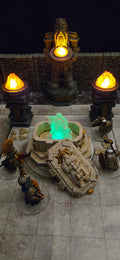 Tomb of the dwarf king with LED – Fantasy | 3D Printed Scatter | Tabletop RPG D&D | Daggerheart (UNPAINTED)