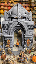 Dwarven Gate with LED – Fantasy | 3D Printed Scatter | Tabletop RPG D&D | Daggerheart (UNPAINTED)