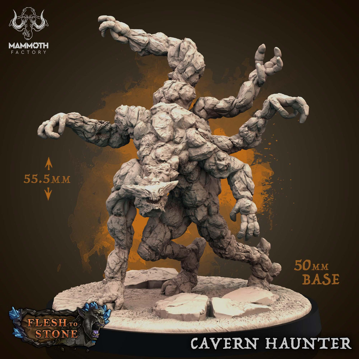 Mammoth Factory Flesh to Stone | Tabletop RPG D&D | Daggerheart (UNPAINTED)
