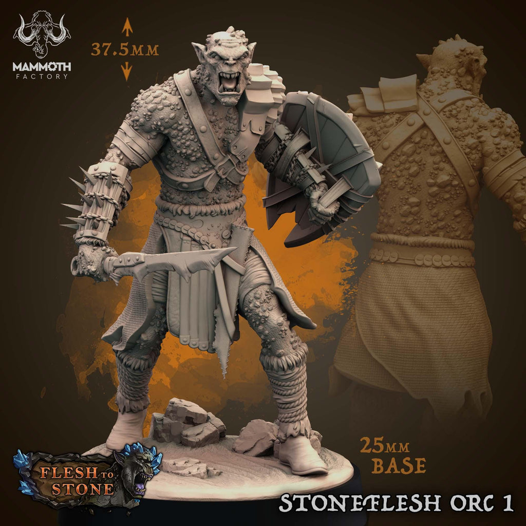 Mammoth Factory Flesh to Stone | Tabletop RPG D&D | Daggerheart (UNPAINTED)