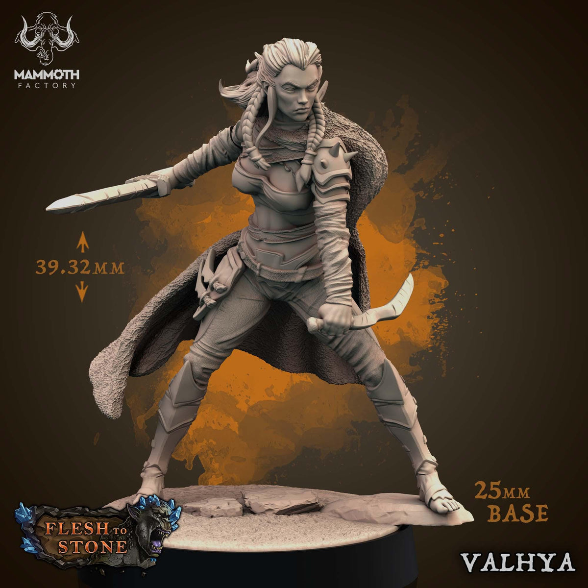 Mammoth Factory Flesh to Stone | Tabletop RPG D&D | Daggerheart (UNPAINTED)