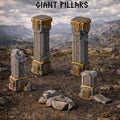 The Karak Azgara Giant Dwarven Pillars| 3D Printed Scatter | Tabletop RPG D&D | Daggerheart (UNPAINTED)