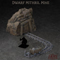 The Karak Azgara Dwarven Mithril Mine| 3D Printed Scatter | Tabletop RPG D&D | Daggerheart (UNPAINTED)