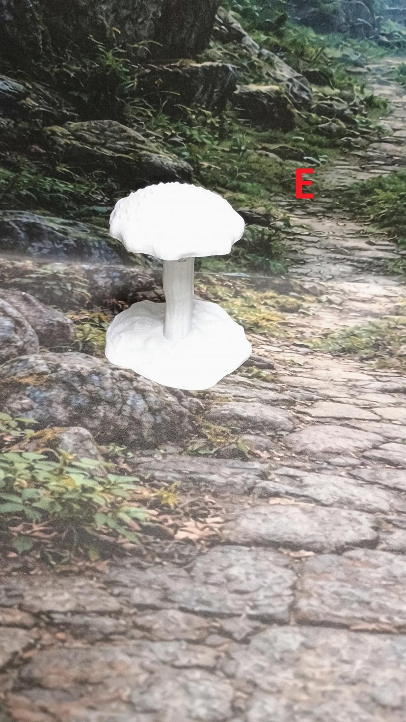 Giant Mushroom Terrain Set – LED Fantasy Scatter for D&D, RPG (Unpainted)