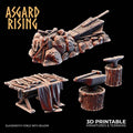 Blacksmith Forge Terrain | DND Town Scatter | Fantasy Smithy Scenery | Resin Tabletop Terrain | Medieval Workshop | Unpainted