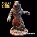 Werebear Miniature | Berserkir Shapeshifter | DND Monster Mini | Fantasy Resin Miniature | Tabletop RPG Figure | Unpainted