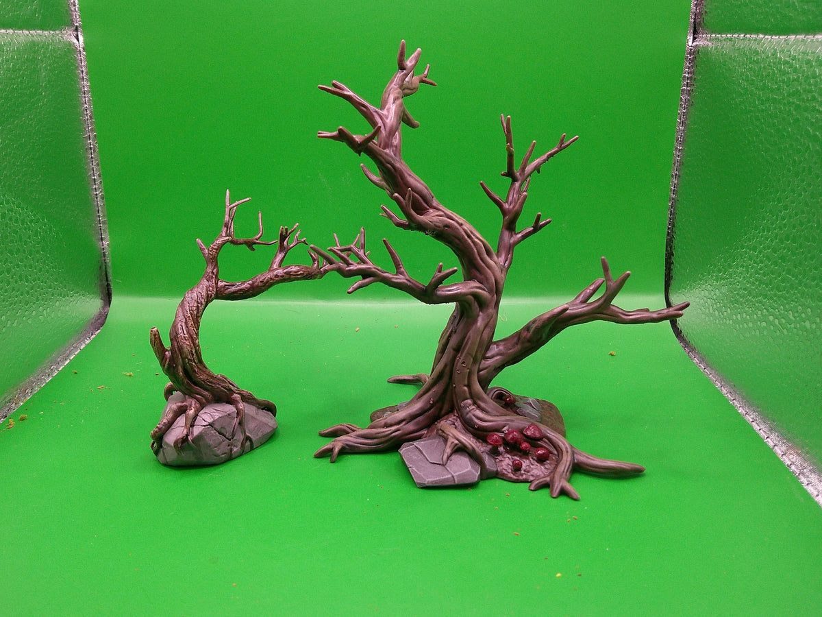 Dead Trees Terrain Set, Haunted Forest Scenery, 28mm 32mm D&D Terrain, Daggerheart Pathfinder Warhammer TTRPG