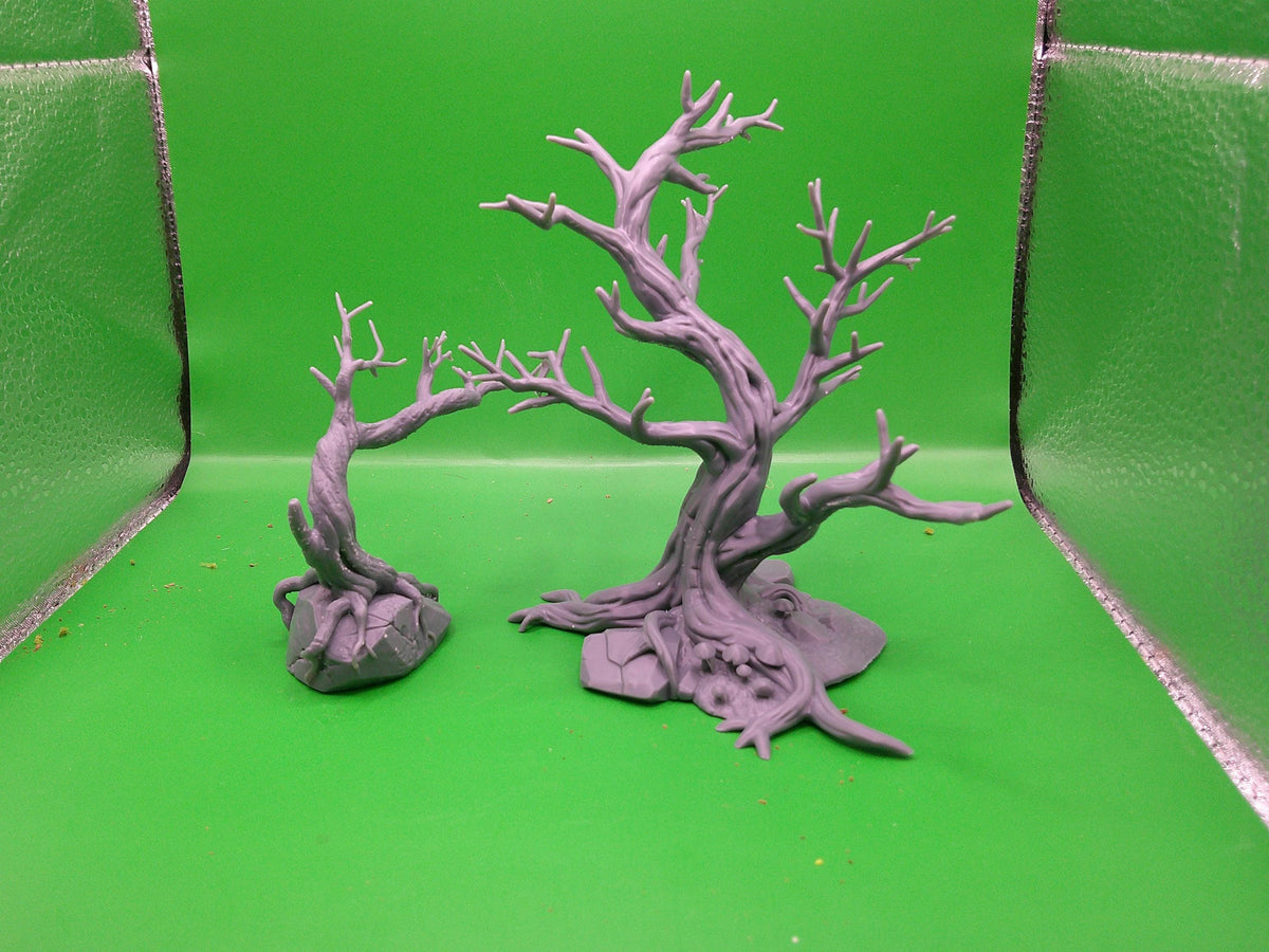 Dead Trees Terrain Set, Haunted Forest Scenery, 28mm 32mm D&D Terrain, Daggerheart Pathfinder Warhammer TTRPG