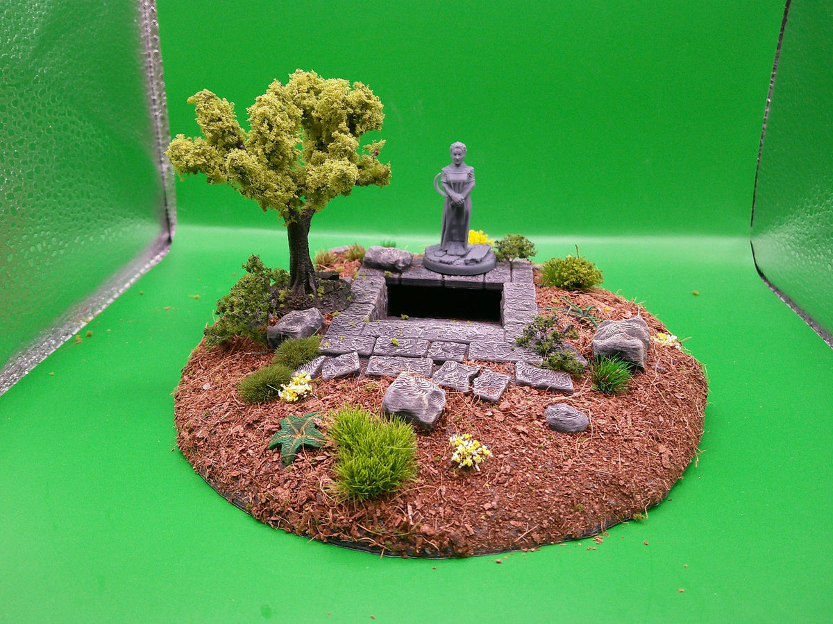 Shadowgrove Dungeon Entrance – 28mm D&D Terrain, Fat Dragon Games, 3D Printed Pathfinder  Tabletop Scenery