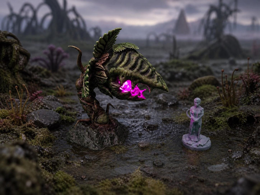 Alien Mawthorn LED – Fantasy | 3D Printed Scatter | Tabletop RPG D&D | Daggerheart (UNPAINTED)