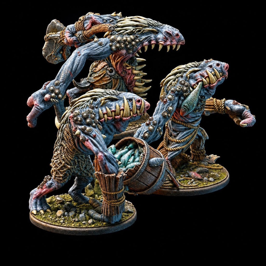 Fjord Trolls Resin Miniature | Asgard Rising 32mm Fantasy Trolls for Tabletop RPG, Wargaming, DnD Terrain