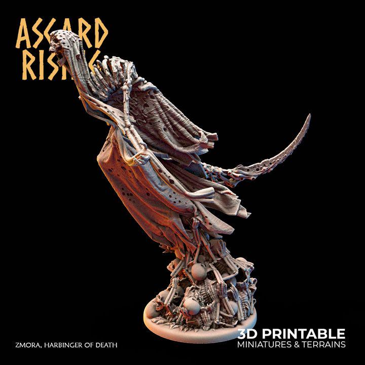 Zmora Harbinger of Death - Unpainted Resin Undead Boss Miniature for DnD
