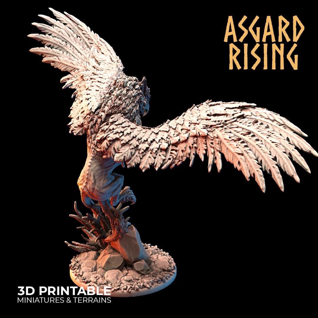 Griffins by Asgard Rising Resin Monster Miniatures for Dungeons and Dragons and other TTRPG ( ships unpainted and un assembled)