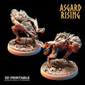 Ghuls - 32mm Resin DnD Ghoul Miniatures  Asgard Rising | Unpainted