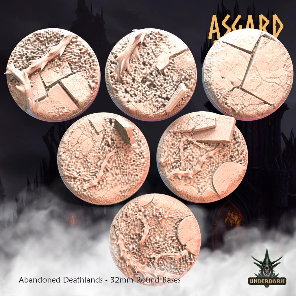 6 Piece Set Cave-Lurking Spiders - 32mm Resin DnD Miniatures - Asgard Rising | Unpainted