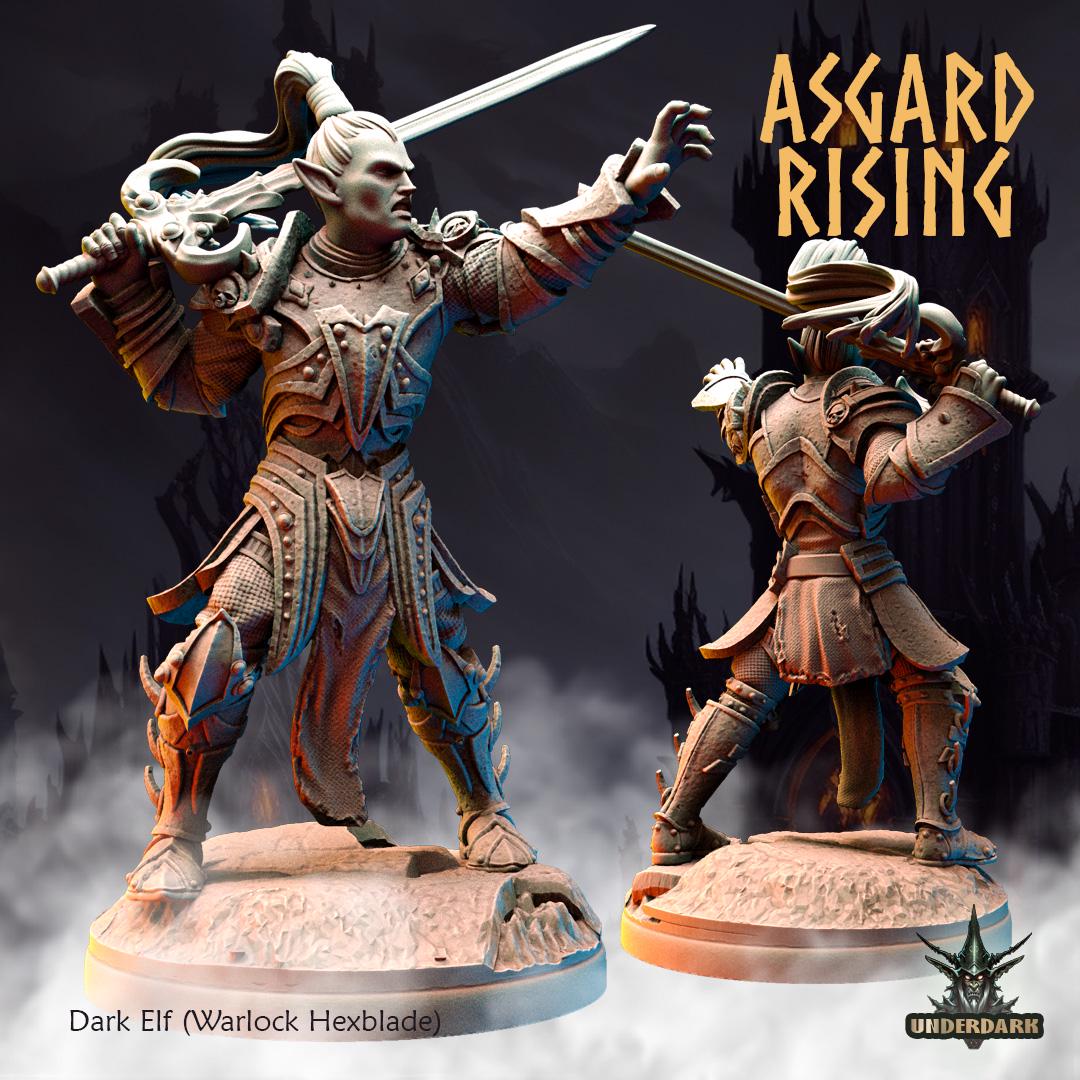 Dark Elves Warband -  Resin DnD Miniatures - Asgard Rising  | Unpainted